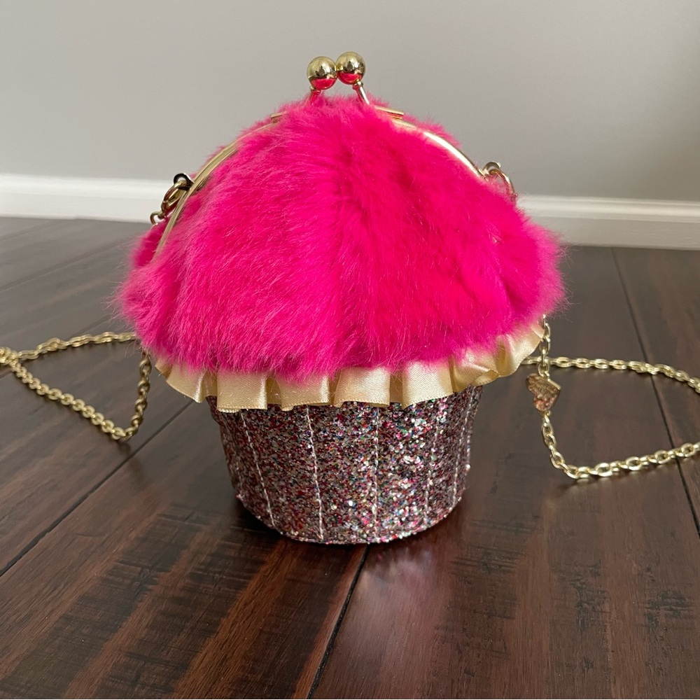 Betsey Johnson Trolls Collaboration Cupcake Crossbody Bag